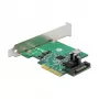 DeLOCK PCI Express x4 kaart 1 x sisemise USB 3.2 Gen 2 võtmega B 20 kontaktiga emase pordiga