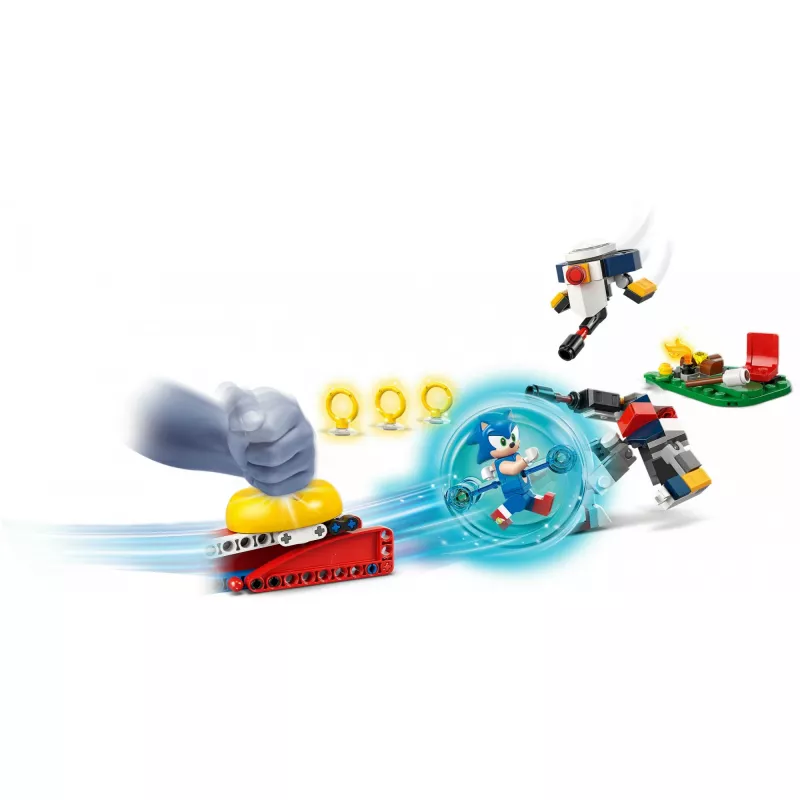 Konstruktor LEGO Sonic the Hedgehog 77001 Lõkketule vastasseisu mängukomplekt, 177 osa, 1 minifiguur, vanusele 7+