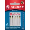 Nõel Microtex SINGER 250053203 suurus 80/12 — peen terav nõel täpseks õmblemiseks kergetel kangastel
