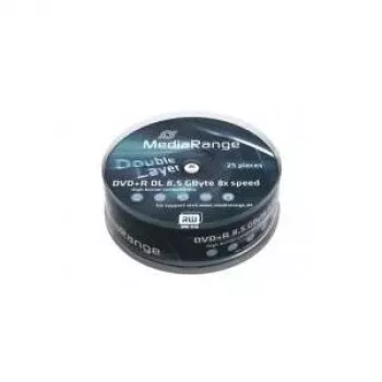 MediaRange - 25 x DVD+R DL - 8,5GB (240 min) 8x - spindel (MR469)