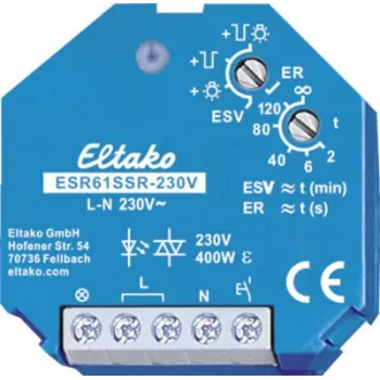 Eltako impulsslüliti, süvistatav ESR61SSR-230V, 1 avatav kontakt, 230 V, 400 W, 1 tk (61100003)