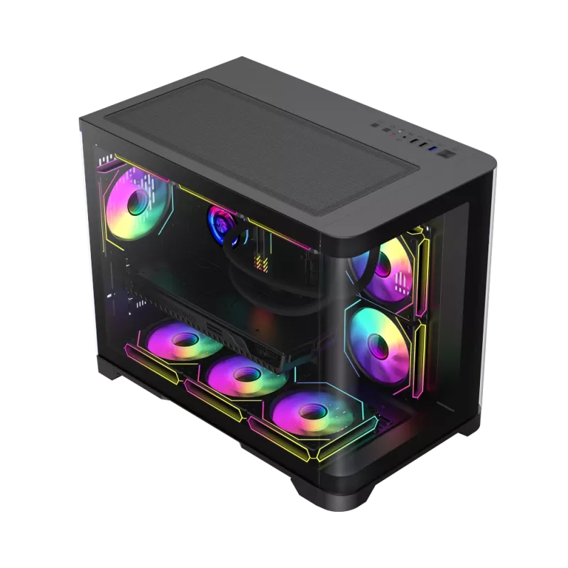 Gamemax korpus | HYPE-M BK | Must | Micro | Toiteplokk puudub