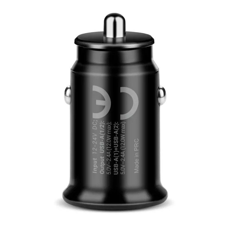 Autolaadija everActive CC-25C 2x USB-A + USB-C, 12 W, auto USB-toiteadapter
