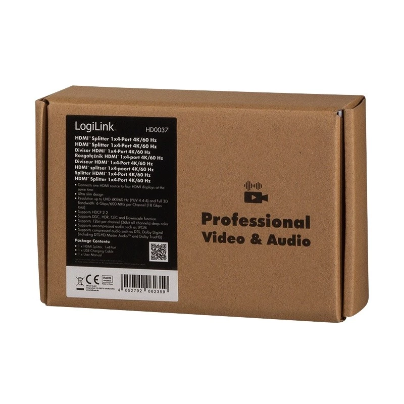 Video Splitter HDMI LogiLink HD0037