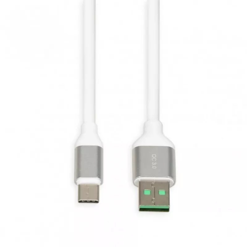 USB A – USB C kaabel IBOX IKUMTCWQC 1,5 m, USB 2.0, 3 A, valge