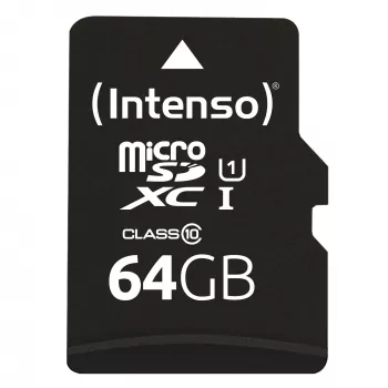 Intenso Performance - mälukaart (microSDXC koos SD-adapteriga) - 64GB - UHS-I U1 / Class10 - microSDXC UHS-I (3424490)