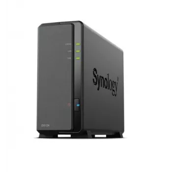 Synology DiskStation DS124 NAS-server/mäluseade Lauaarvuti Ethernet LAN Must RTD1619B