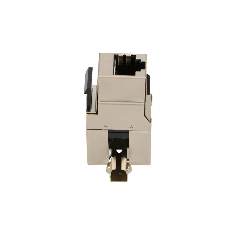 Keystone jack Extralink CAT6 STP RJ45, emane, terasevärvi, 1 tk