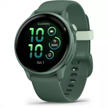 Nutikell GARMIN vívoactive 6 – spordikell, 42 mm alumiinium/polümeer korpus, AMOLED 1,2 tolli, GPS, 5 ATM, optiline pulss, SpO2, 8 GB, roheline