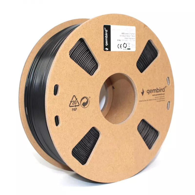 Gembird ABS-filament 1,75 mm, 1 kg, must
