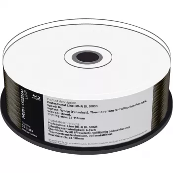 BD-R DL MediaRange 50GB 25 pakk