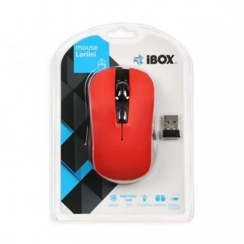 iBox LORIINI hiir mõlemakäeline RF juhtmevaba optiline 1600 DPI