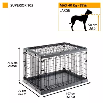 FERPLAST Superior 105 - koerapuur - 107 x 77 x 73.5 cm