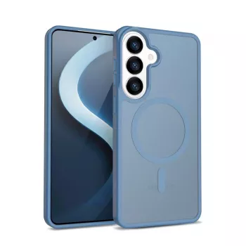 Crong Hybrid Matte Magnetic ümbris Samsung Galaxy S26 jaoks — PC+TPU, sinine