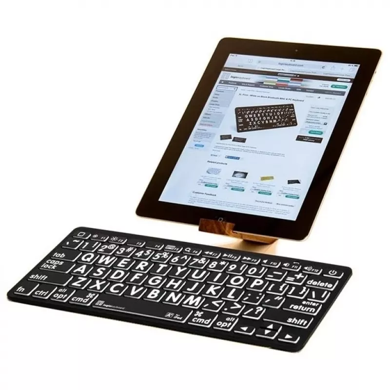 Logickeyboard Universal Bluetooth klaviatuur LKB-LPWB-BTPC-DE QWERTZ saksa must