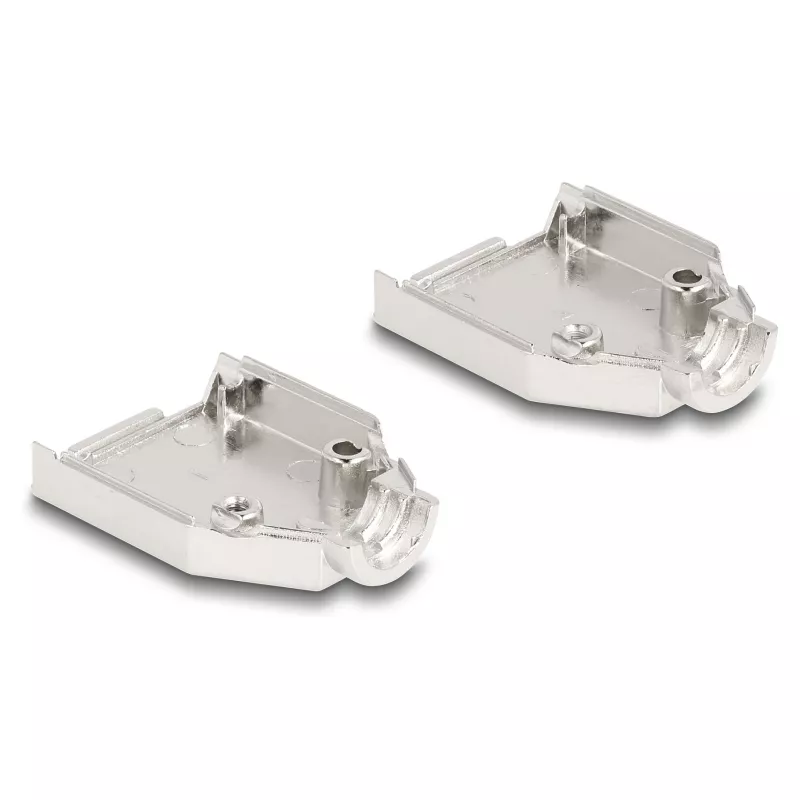 Kaabli kaitseümbris DELOCK D-Sub Housing 9 kontaktiga (isas-/emaspistik) hõbedane plastik, 31×46×16 mm