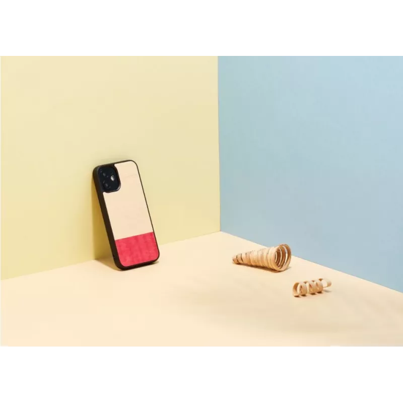 Kaitsev telefoniümbris man and wood iPhone 12 mini jaoks — must
