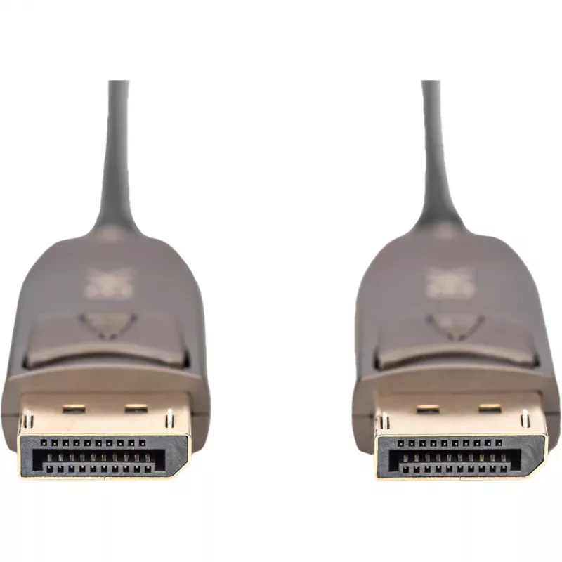 DisplayPort AOC hübriidkiudoptiline kaabel, UHD 8K (must, 30 meetrit)