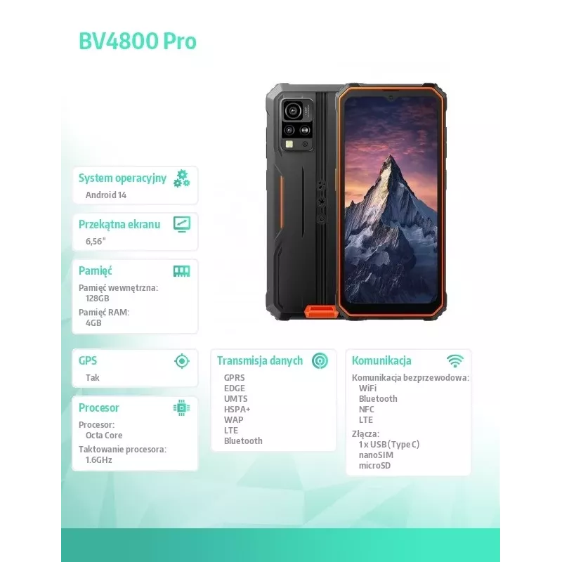 Blackview BV4800Pro 4GB/128GB Oranž