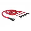 Delock - SATA- / SAS-kaabel - 4-Lane - SATA (W) kuni 36 PIN 4iMini MultiLane (M) - 50 cm (83057)