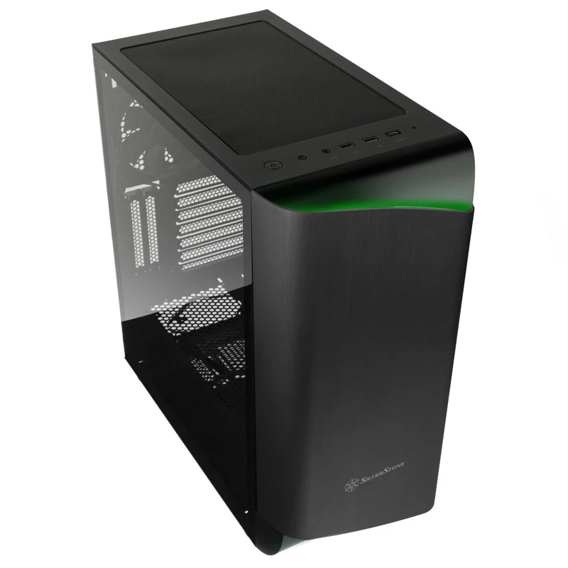 SilverStone Seta A1 Midi-Tower, karastatud klaas - must