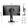 JAPANNEXT 4K UHD monitor 60,45cm (23,8) 3840x2160 pikslit, IPS paneel, 8 ms, 60 Hz, AMD FreeSync, HDMI, DisplayPort (JN-IPS2380UHDR-C65W-HSP)