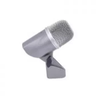 Instrumentimikrofon Omnitronic 13030902 — juhtmega XLR-3, 50–15000 Hz, -55 dB tundlikkus, hõbedane, alalisvoolutoitega