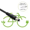Laadija QOLTEC 36V–42V 4A e-jalgrattale, alalisvoolupistik 5,5×2,1 mm