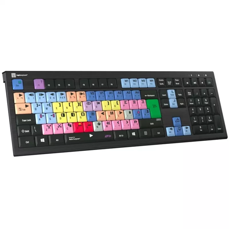 Logickeyboard Avid Media Composer ASTRA 2 taustvalgustusega klaviatuur PC UK (LKB-MCOM4-A2PC-UK)