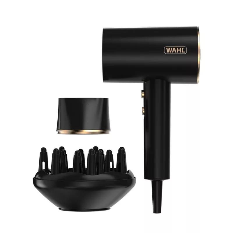 Wahl Ionic Flow föön 2100 W must, kuldne