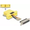 DeLOCK D-Sub 25-pin emane RJ45 emase montaažikomplekt kollane VGA RJ-45