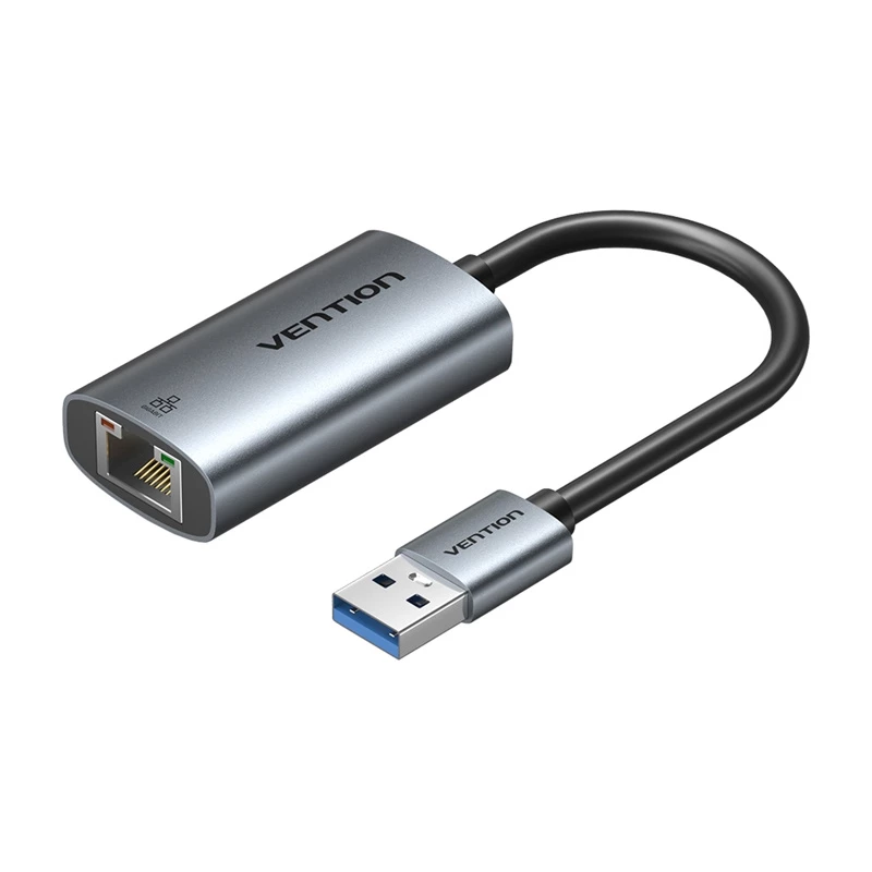 USB Gigabit Etherneti adapter Vention CEZ — juhtmega USB hostiliides, 1000 Mbit/s, hall