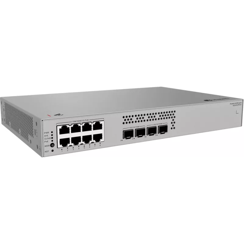 Huawei S220S-8P4JX Gigabit PoE lüliti, 2x 2.5G SFP, 2x SFP+ 8x POE, 2x 2.5G SFP, 2x SFP+