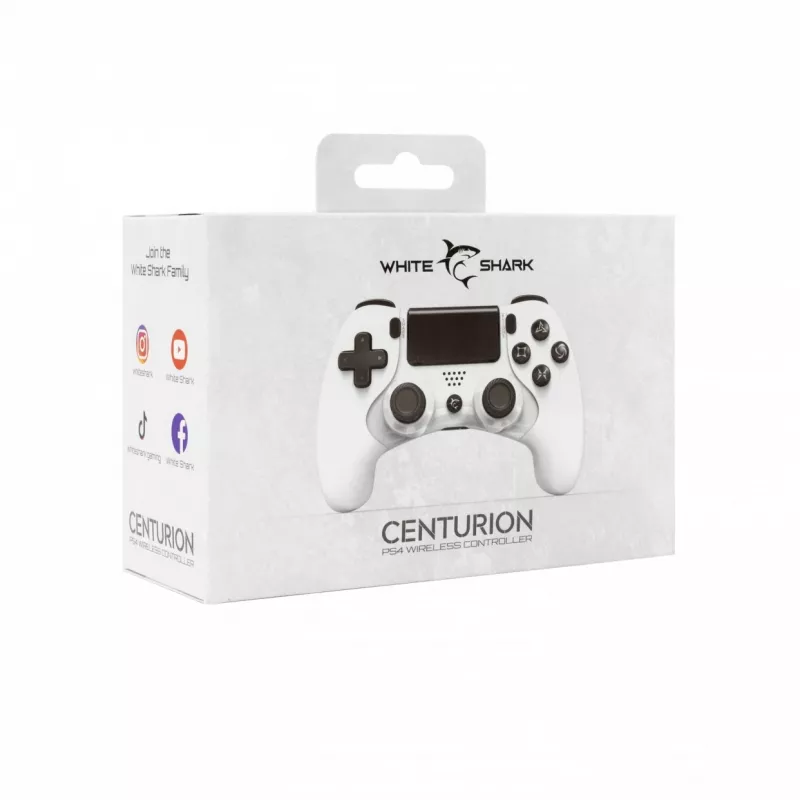 Gamepad White Shark CENTURION Must Valge Bluetooth PlayStation 4 3