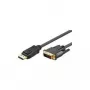 Goobay 2 m DP/DVI DisplayPorti kaabel kullatud pistikutega