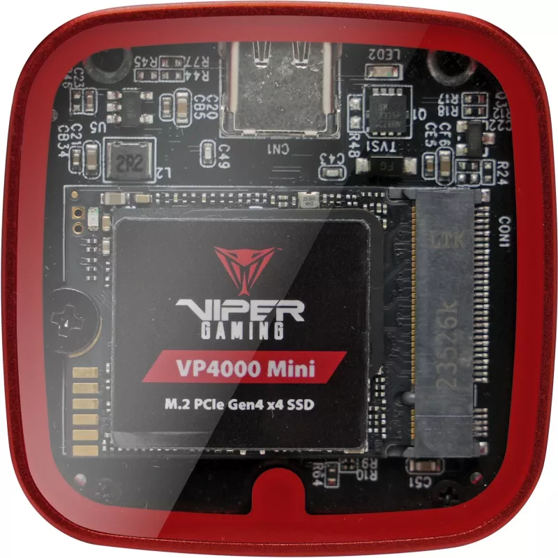 Väline M.2 NVMe-korpus PATRIOT EV330U31CK 2230 SSD-le, USB USB-C 3.2 Gen2 10 Gbps