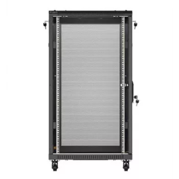 19-tolline riiulikapp LANBERG FF01-6022-23B, 22U, 600×1000 mm, must, perforeeritud uksed