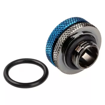 Bitspower Multi-Link adapter G1/4 inch isane 16 mm OD kõvatorule, sirge ühendus, läikiv must
