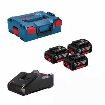 Kruvikeeraja BOSCH AKU 18V 5,0Ah x3 +LAADIJA GAL 18V-40 +LB 0615990L3T OEM