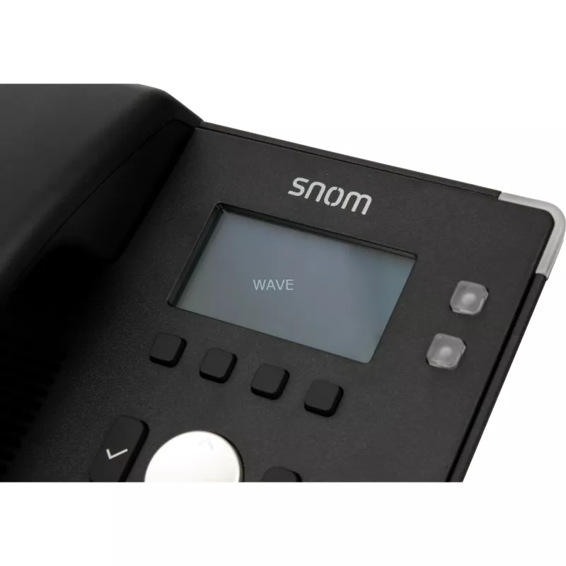 snom D120 - VoIP telefon - kolmesuunaline kõne - SIP - 2 kaablit - Must (4361)