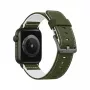 Kellarihm GUAN Premium Pro Apple Watchile 42–49 mm Khaki/Valge, ühildub 44mm/45mm/46mm/49mm/42mm