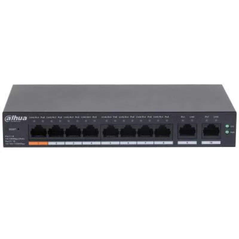 Dahua Technology DH-CS4010-8ET-60 võrgukommutaator hallatav L2 Fast Ethernet (10/100) Power over Ethernet (PoE) must