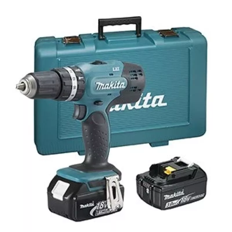 Makita DHP453RFE trell, võtmeta, must, sinine, 1,8 kg