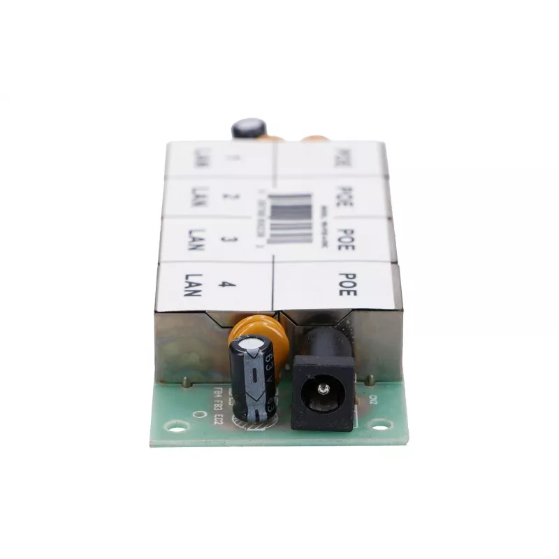PoE süstija Extralink 4-pordiline 4x 100Mb/s RJ45, Fast Ethernet, 48 V, ilma korpuseta