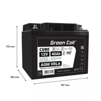 Aku AGM VRLA 12V 40Ah IP54