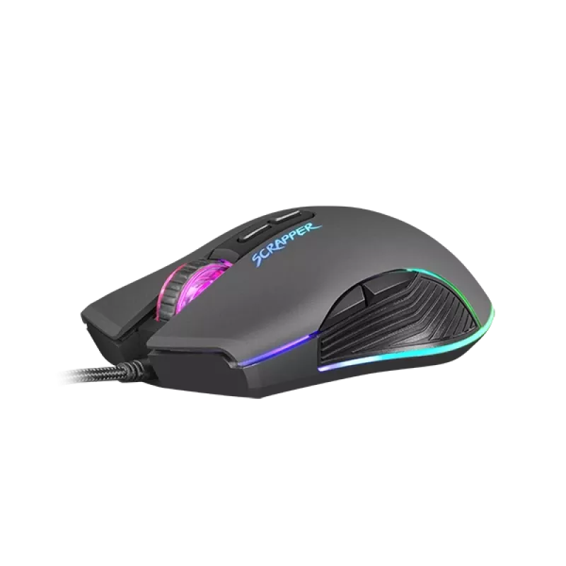 FURY Scrapper mängurihiir, mõlemakäeline, USB Type-A, optiline, 6400 DPI