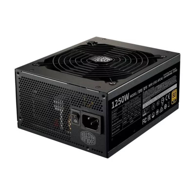 Cooler Master MPE-C501-AFCAG-EU MWE Gold V2, ATX 1250W, RTX Ready, modulaarne, 140mm, must