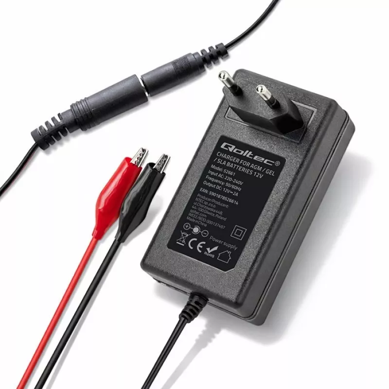QOLTEC akulaadija 24V 19,2W, mudel 52662