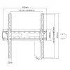 TV-kinnitus SBOX PLB-2544T-2 32–70-tollistele teleritele, max koormus 45 kg, VESA kuni 400×400