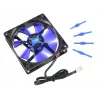 Arvutikorpuse ventilaator NoiseBlocker MustSilentFan XE1 92 mm, 1500 RPM, 17 dB, 50 m³/h, 4 V, must